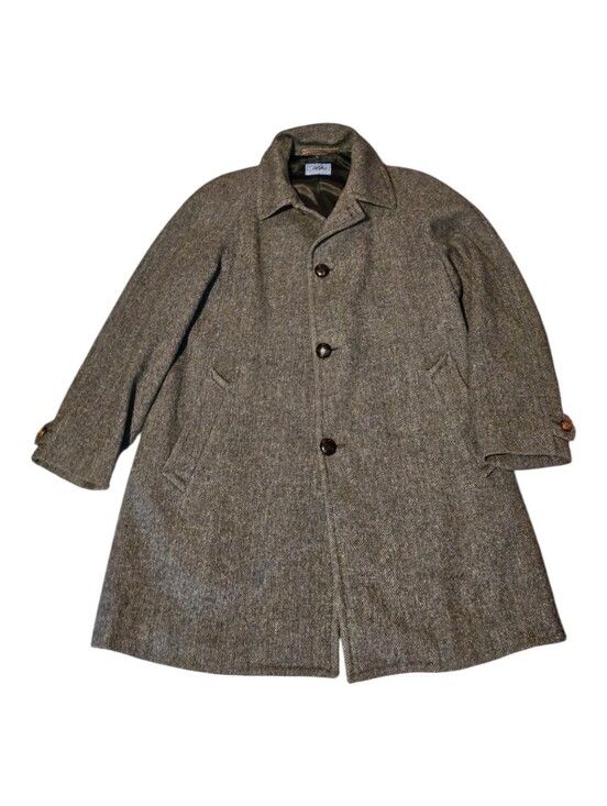 Pendleton Other - Vintage Pendleton Virgin Wool  Herringbone Tweed Overcoat Car Coat Men's Size 44